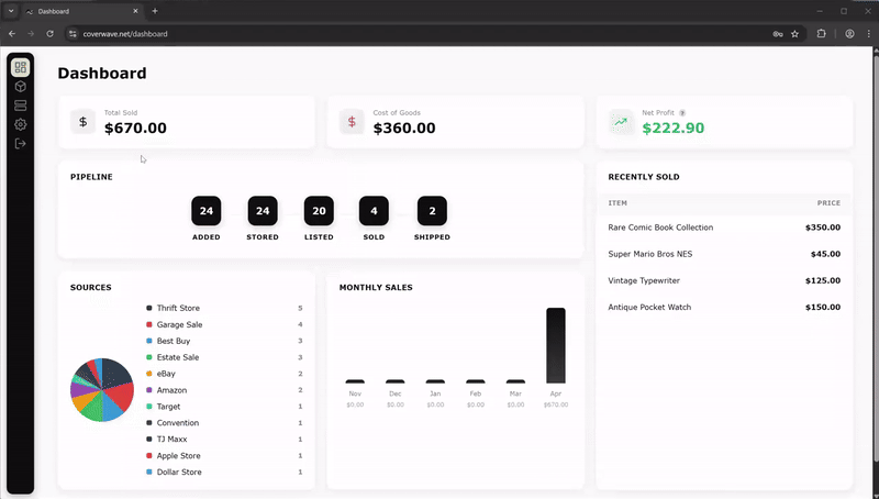 Inventory app usage preview